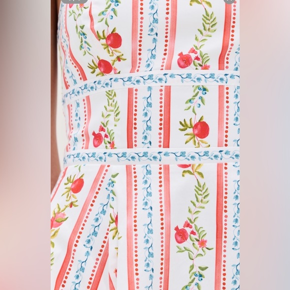 Hill House The Margot Mini Dress Large Color: Pomegranate Stripe NWT - Picture 3 of 7